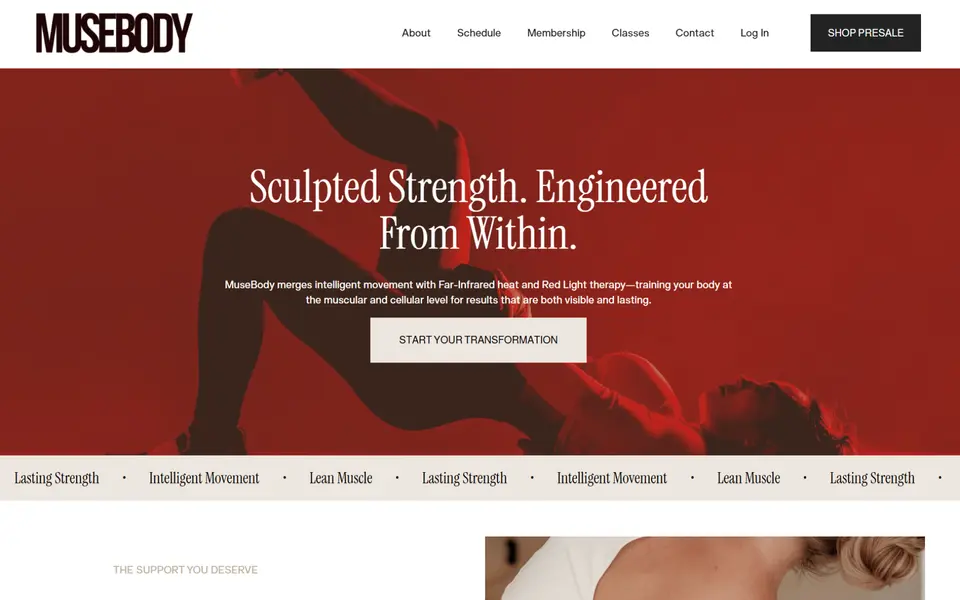 MuseBody, homepage