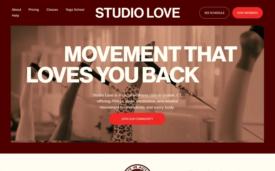 Studio Love Collective, homepage